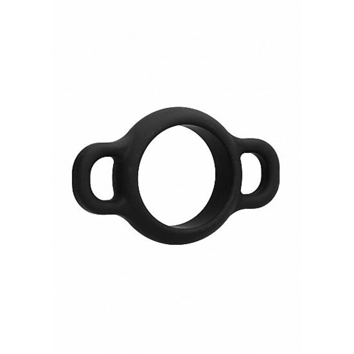 Cock Ring With Handles - Black