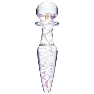 Glacier Glass Pretty Petals Flower Butt Plug - 6.5 Inch