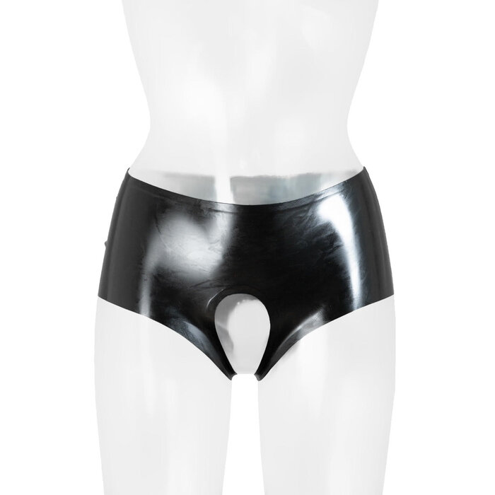 Crotchless Latex Hotpants