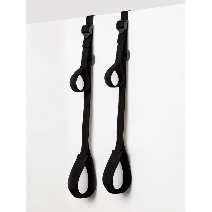 Dominix Deluxe Over the Door Sex Swing with Wrist Straps - Black