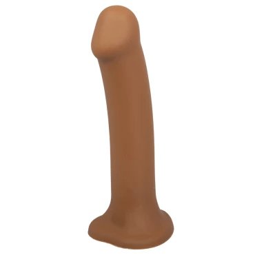 Love Sucks Natural Deep Spot Suction Dildo - SMALL