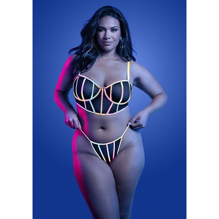 Solar Flare Bra and Panty - Queen Size