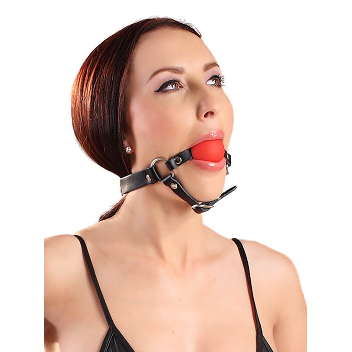 Leather Ball Gag Chin Harness