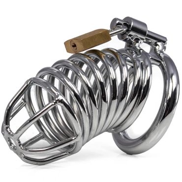 Torment Cockscrew Stainless Steel Adjustable Chastity Cage