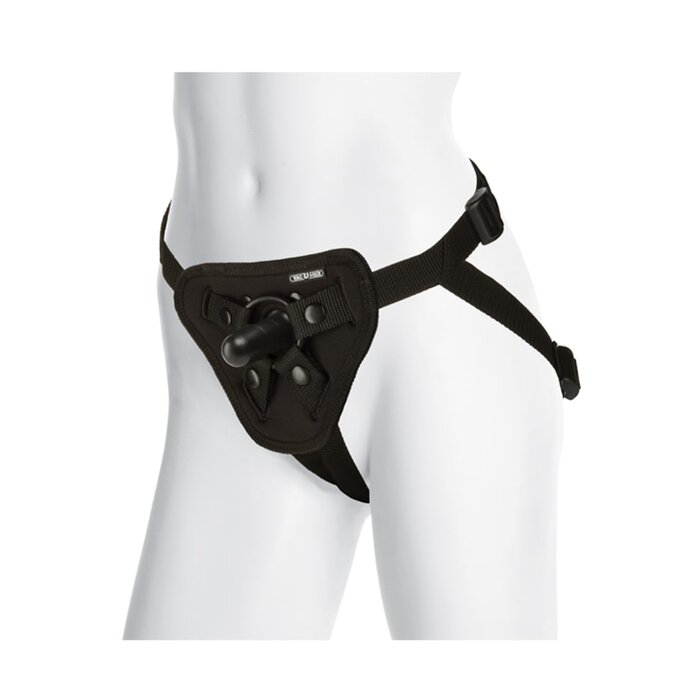 Vac-U-Lock Platinum - Luxe Harness with Plug - Black