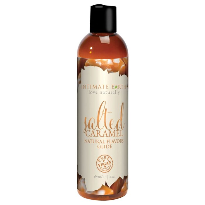 Intimate Earth Natural Flavors Glide - Salted Caramel - 2 oz.