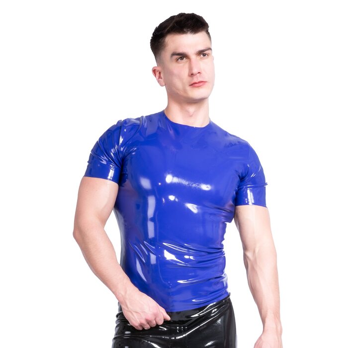 Latex T-Shirt in Blue