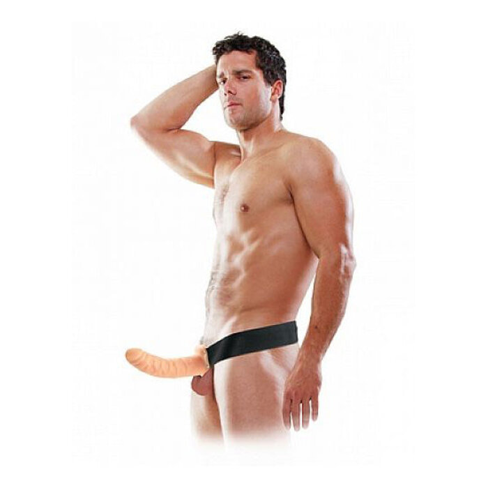 8" Hollow Strap On - Skin - One Size