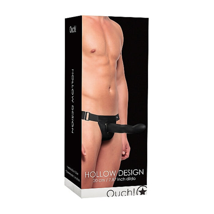 Hollow Design Strap On - Black - One Size