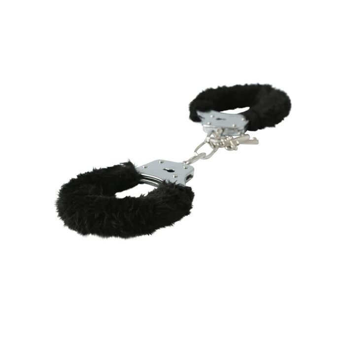 Black Furry Handcuffs