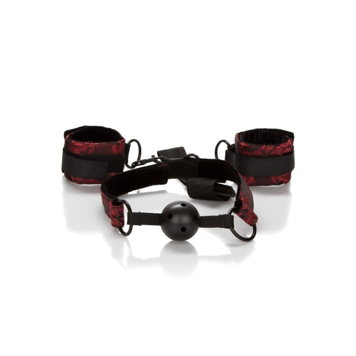 Scandal Breathable Ball Gag with Cuffs