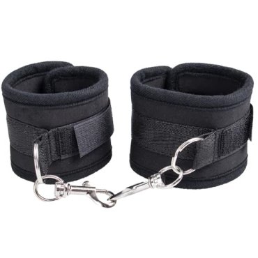 Caress Black Soft Velcro Handcuffs