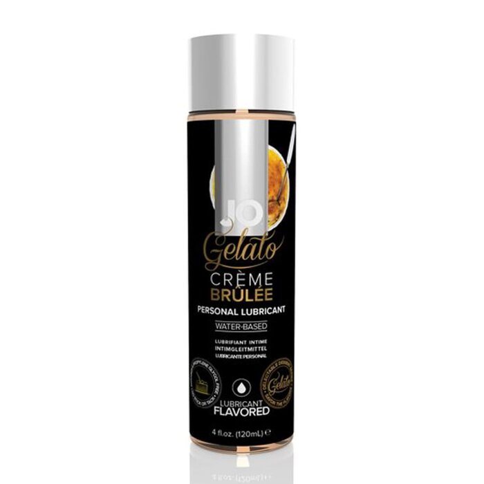 JO Gelato Water-Based Flavored Lubricant - Creme Brulee - 4 oz.