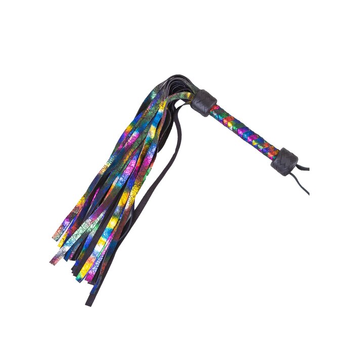Rainbow Leather Flogger