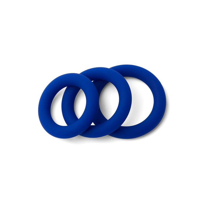 Extra Thick Silicone Cock Rings - 3-Pack
