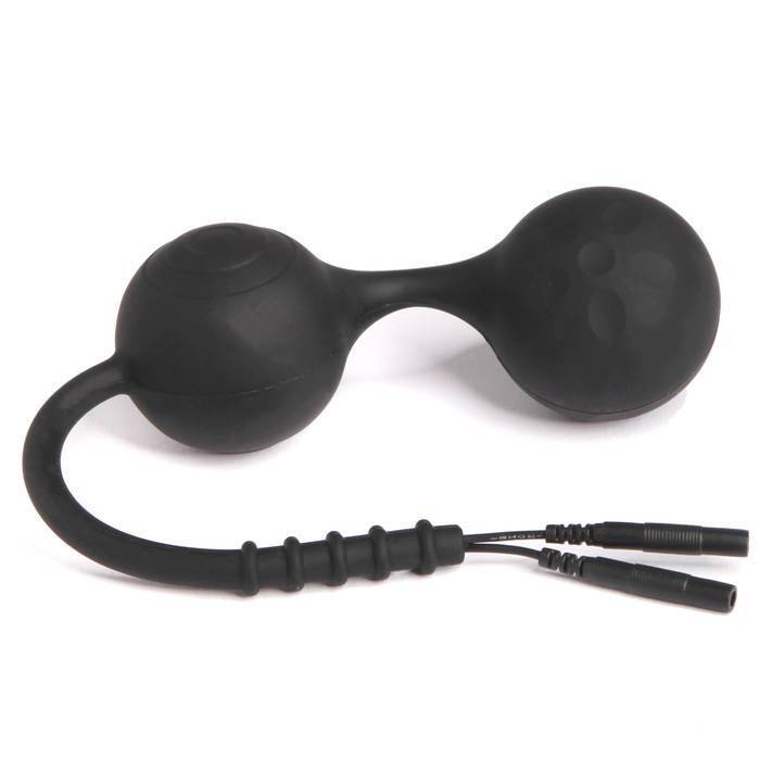 ElectraStim Lula Noir Silicone Kegel Balls with E-Stim