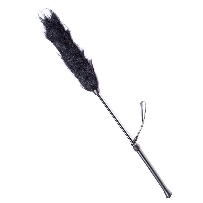 Black Feather Duster Style Luxury Crop