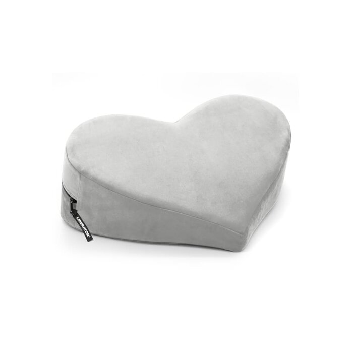 Heart Wedge Sex Pillow - Microvelvet - Grey