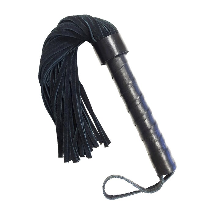 Leather Handle Short Suede Flogger