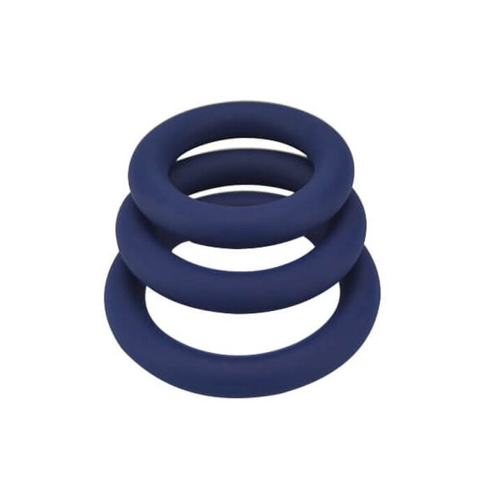 Loving Joy Thick Silicone Cock Rings - 3-Pack