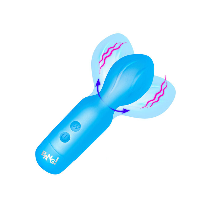 Bang! 18x Vibrating Silicone Mini Wand - Blue