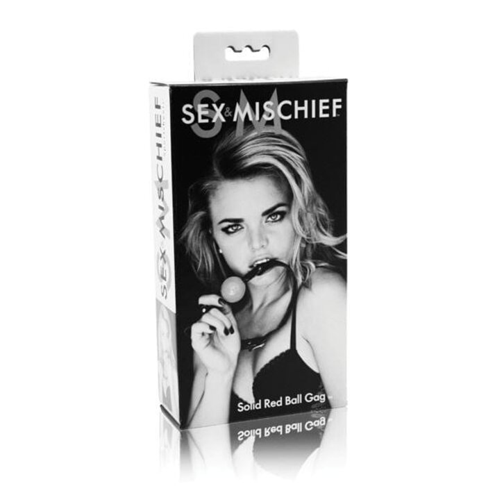 Sex and Mischief Solid Red Bondage Ball Gag
