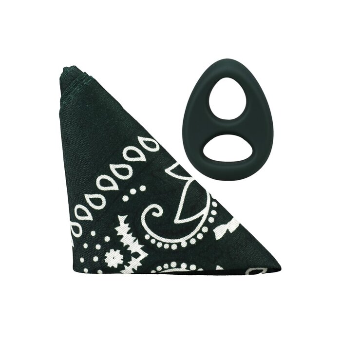 ROCK SOLID The Code - Silicone C-Ring with Bandana - Hunter Green