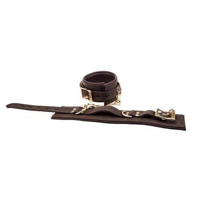 BOUND Nubuck Kinky Leather Ankle Restraints - Comfortable Versatility for Sensual Adventures