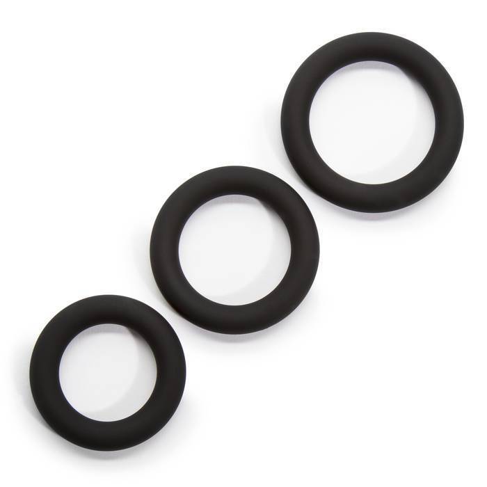 Lovehoney Get Hard Extra Thick Silicone Cock Ring Set (3 Pack)