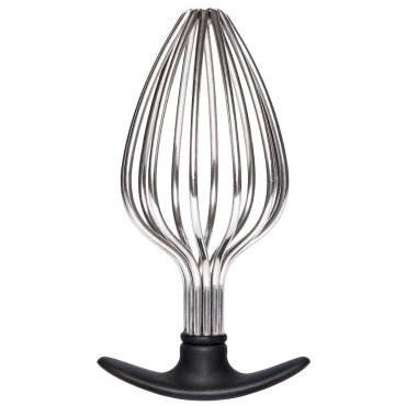 Thunderdome Steel Giant Metal Caged Butt Plug - 6.5 Inch