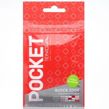 TENGA Pocket Block Edge Masturbator