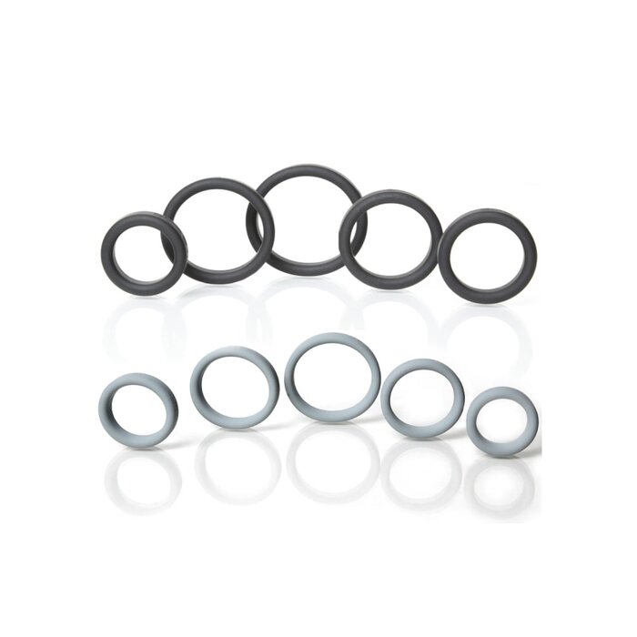 Boneyard Silicone Ring - 5 Piece Kit - Black