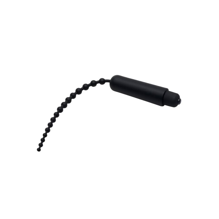 Dark Rod Vibrating Beaded Silicone Sound