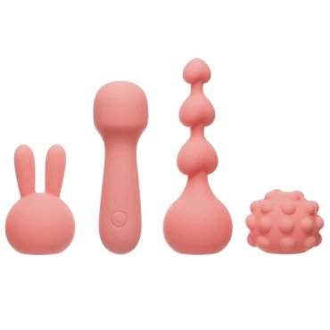 Lolli-Switch 10 Speed Vibrating Rechargeable Wand Set (+3 Heads)