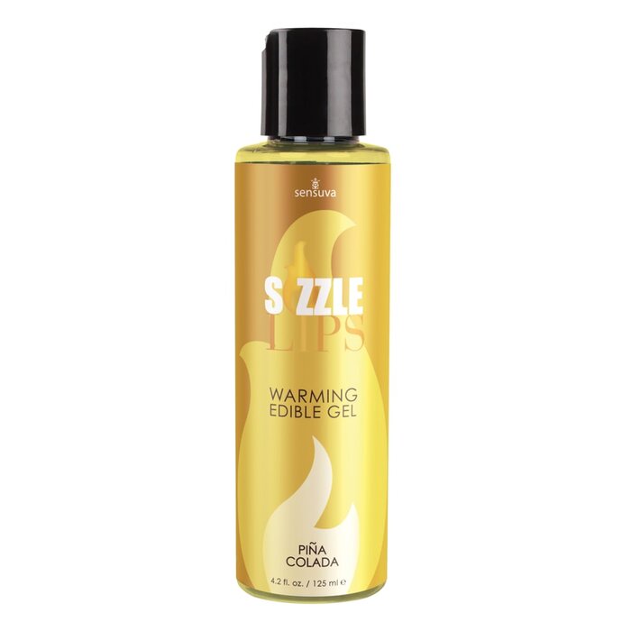 Sizzle Lips Edible Warming Gel - Pina Colada - 4.2 oz.