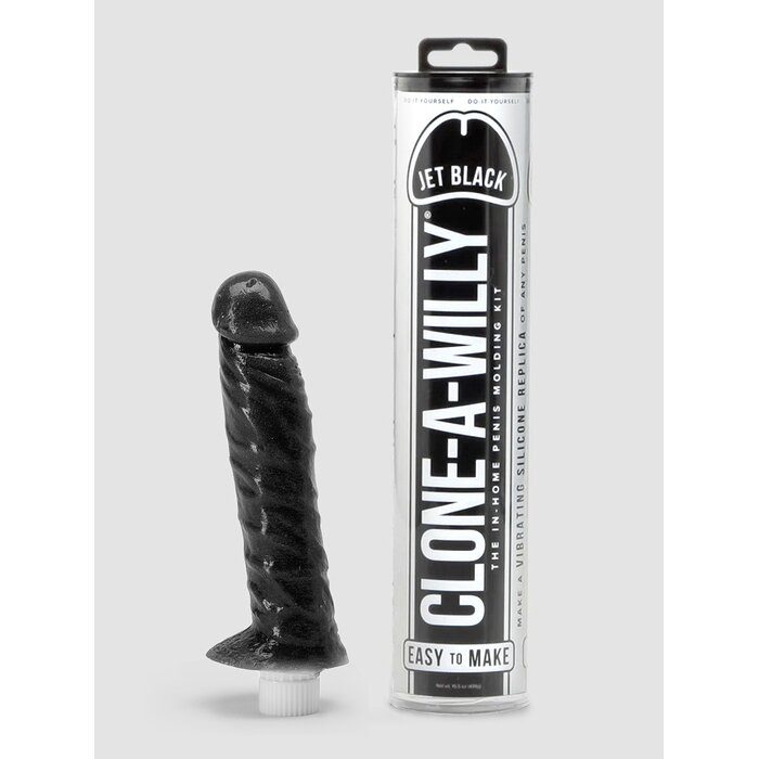 Clone-A-Willy Vibrator Moulding Kit Jet Black - Black