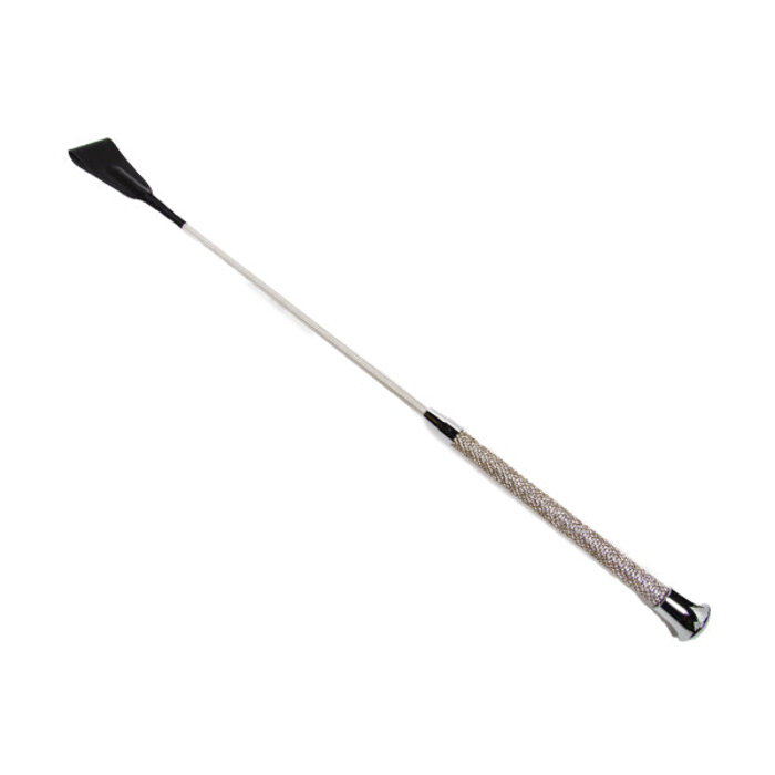 Crystal Riding Crop Silver