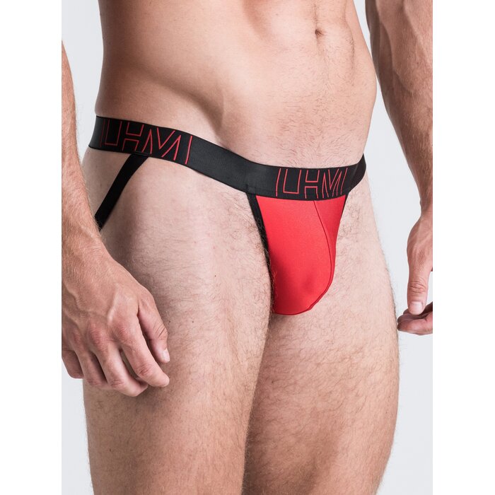LHM Red Shiny Microfibre Jockstrap - XXL - Red