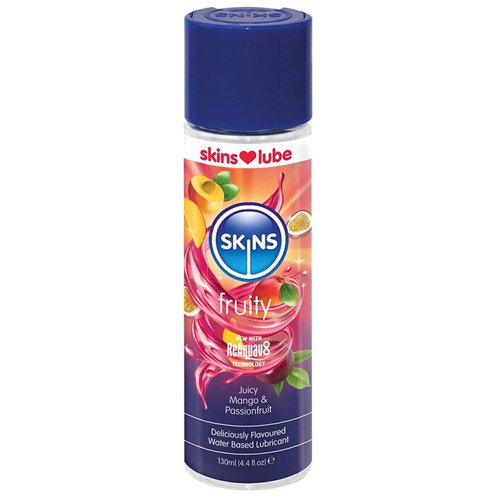 Skins Strawberry Water Based Lubricant - 4.4 oz.