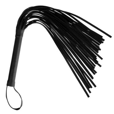 Sensexional Black Flogger Whip - 12 Inch