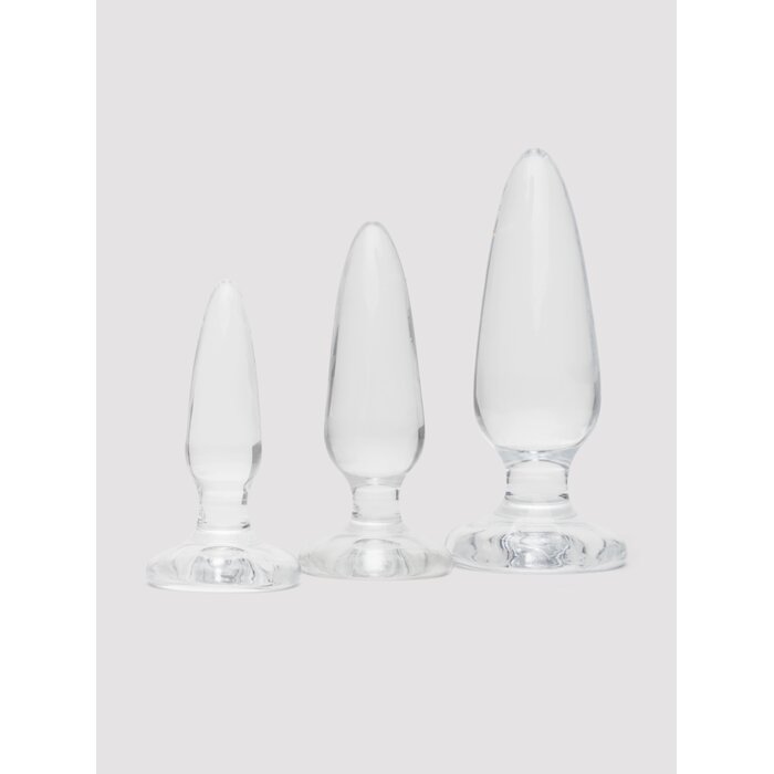 Lovehoney Enjoy Crystal Clear Anal Training Kit (3 Piece) - Clear