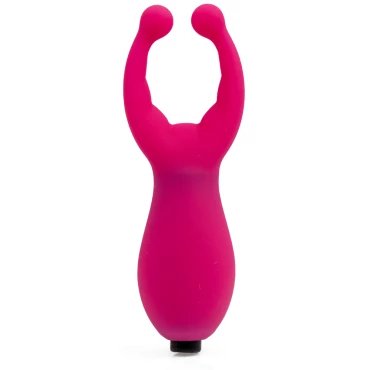 Lady Luck Pink Silicone Vibrating Nipple & Clit Stimulator