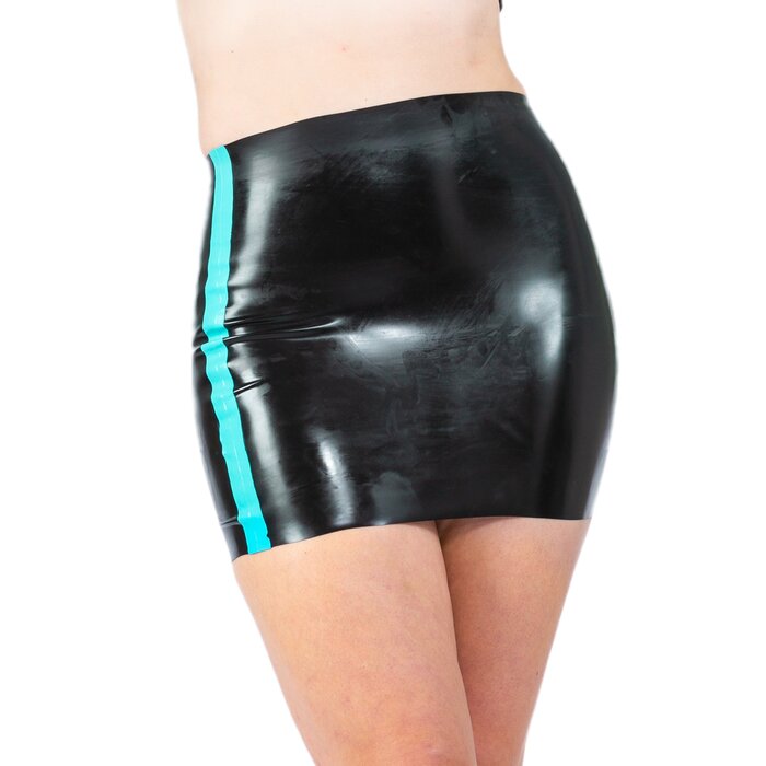 Sapphire Streak Curve Mini Skirt