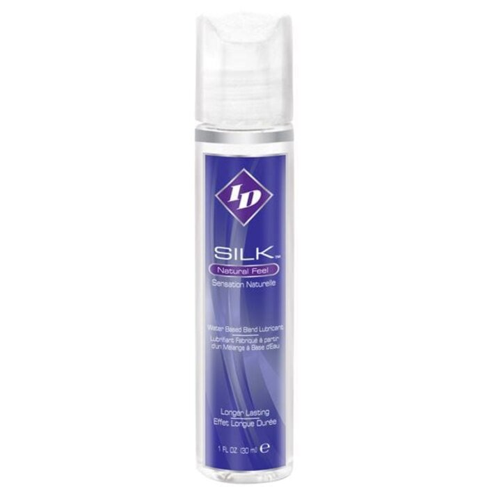 ID Silk Water Based Lubricant: Long Lasting Hybrid Formula for Intimate Moments: 1 Floz Travel Size
