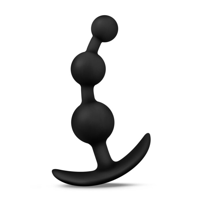 Anal Adventures Platinum - Small Anal Beads - Black