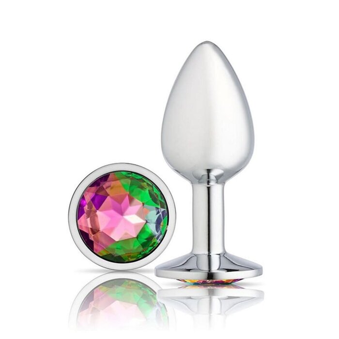 Gems Silver Chromed Anal Plug - Small