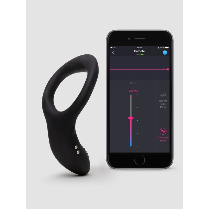 Lovense Diamo App Controlled Rechargeable Cock Ring - Black