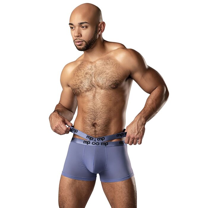 Infinite Comfort Amplifying Strappy Pouch Short - Periwinkle - Large