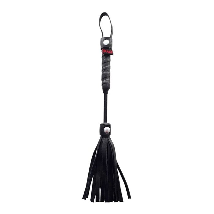 Mini Leather Flogger - Black