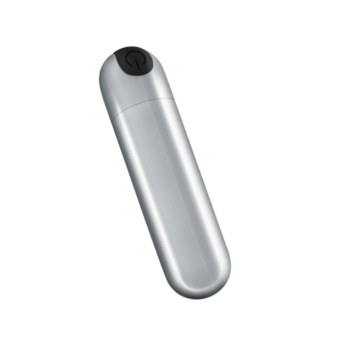iMoan - Rechargeable Vibrating Bullet - Silver